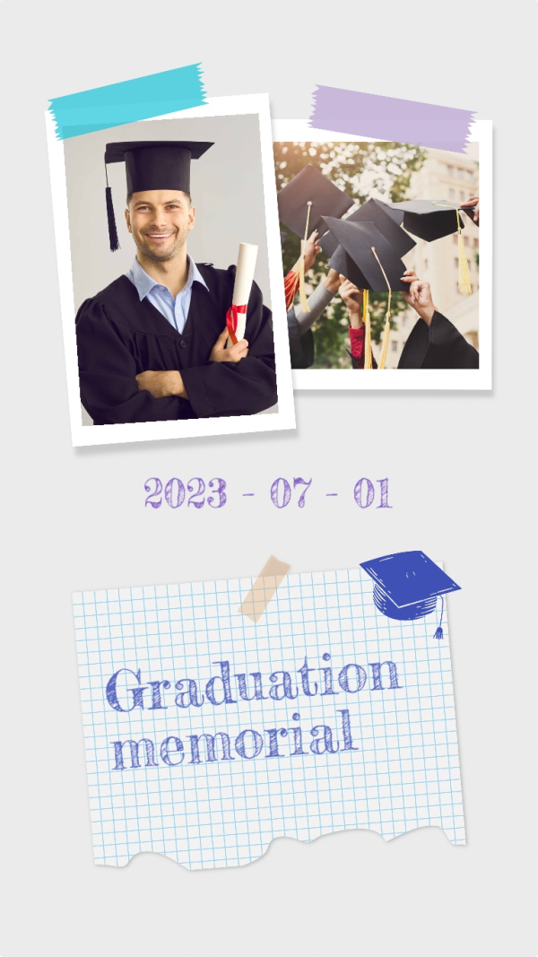 Graduation Design, download and edit for free design template - Graduation from the Andalusi design app