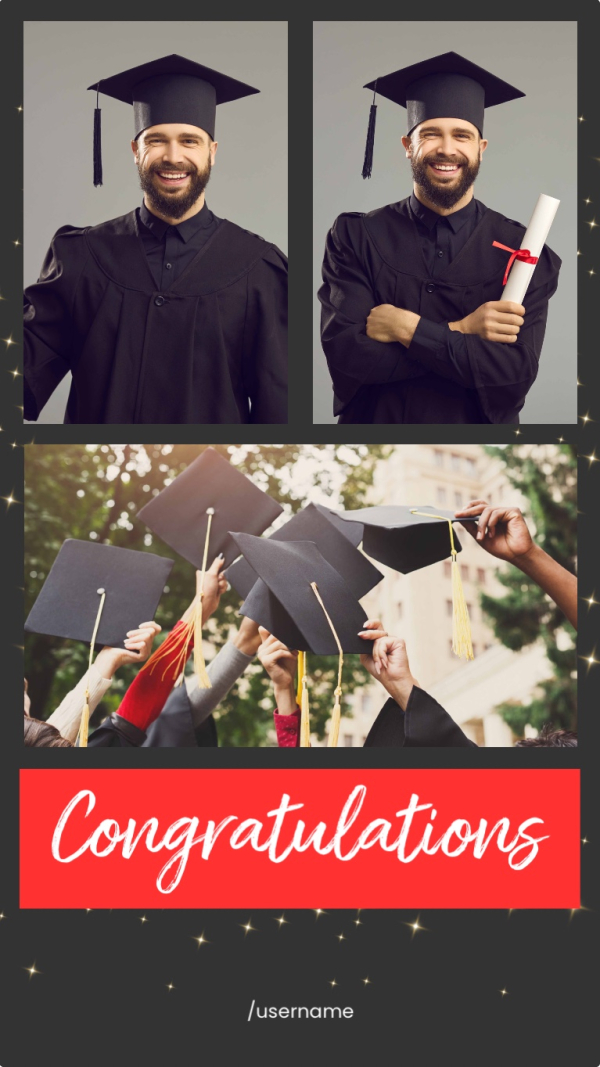 Graduation Design, download and edit for free design template - Graduation from the Andalusi design app