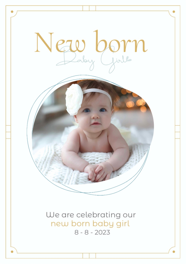 New Born Design, download and edit for free design template - New Born from the Andalusi design app