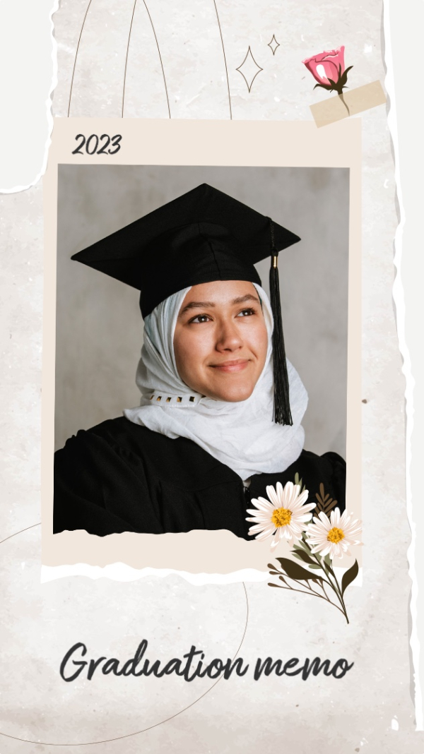 Graduation Design 2023, download and edit for free design template - Graduation from the Andalusi design app