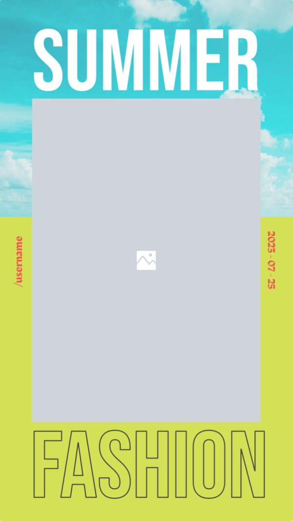 Summer Design, download and edit for free design template - Story, Mood, Summer from the Andalusi design app