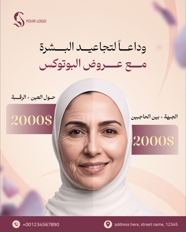 Design for Marketing Post for Clinics, download and edit for free design template - Marketing, Marketing Posts, Clinics, Services from the Andalusi design app