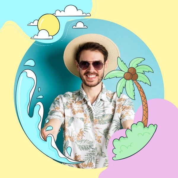 Summer Design, download and edit for free design template - Summer, Profile from the Andalusi design app