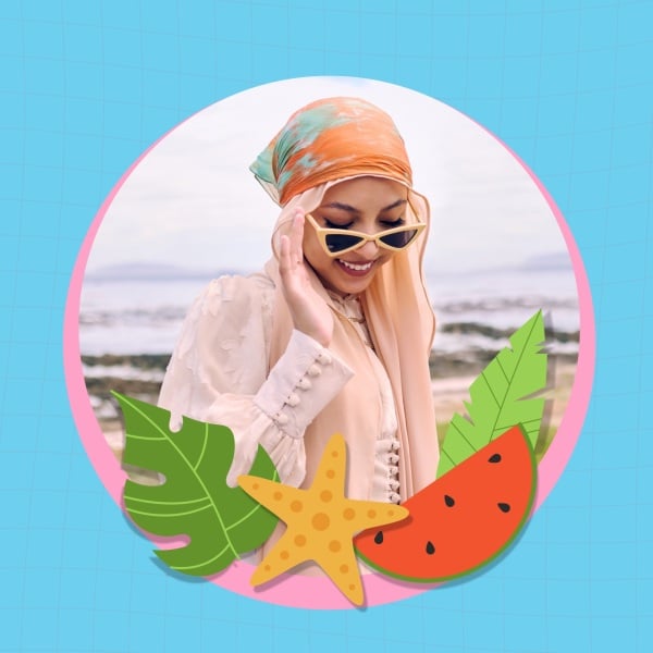 Summer Design, download and edit for free design template - Summer, Profile from the Andalusi design app