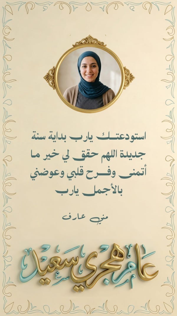Design Hijri New Year, download and edit for free design template - Hijri New Year, Personal Quotes from the Andalusi design app