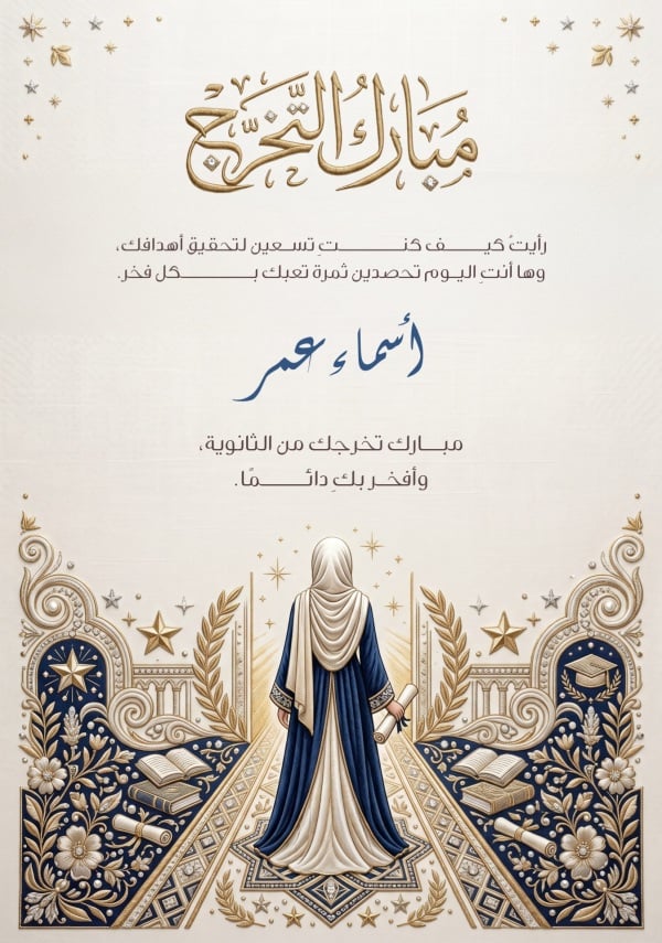 Graduation Design, download and edit for free design template - Graduation, Greeting from the Andalusi design app