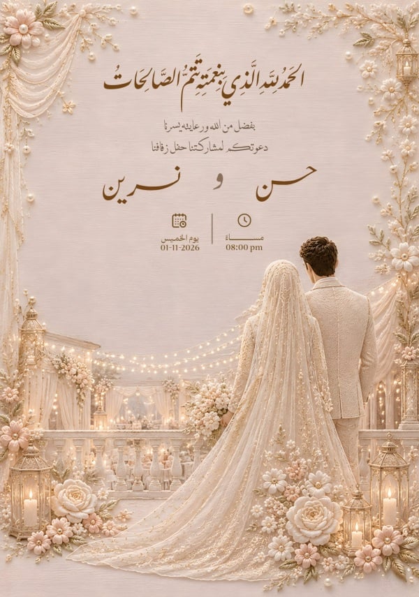 Wedding Design, download and edit for free design template - Wedding, Invitations from the Andalusi design app