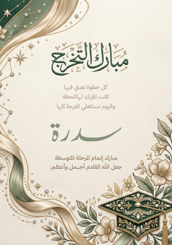 Graduation Design, download and edit for free design template - Graduation, Greeting from the Andalusi design app