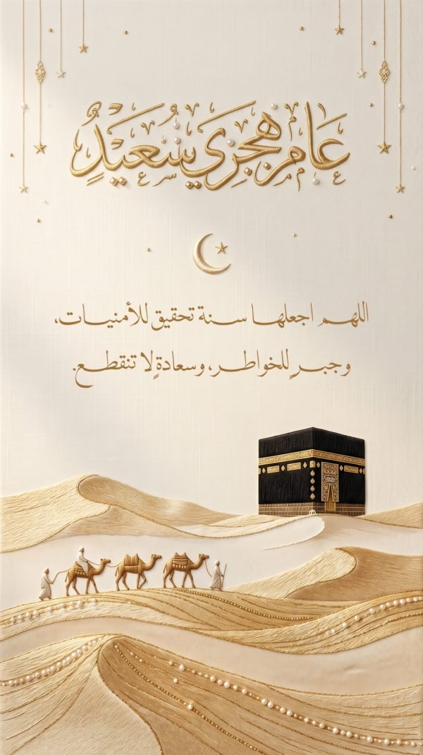Design for Hijri New Year Greeting, download and edit for free design template - Hijri New Year, Greeting, Welcome from the Andalusi design app