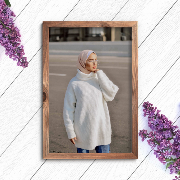 Elegant Design Photography of a Hijab-Wearing Woman, download and edit for free design template - Photography from the Andalusi design app