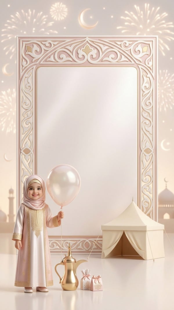 Design for Eid al-Fitr Empty Card, download and edit for free design template - Eid al-Fitr, Empty Cards from the Andalusi design app