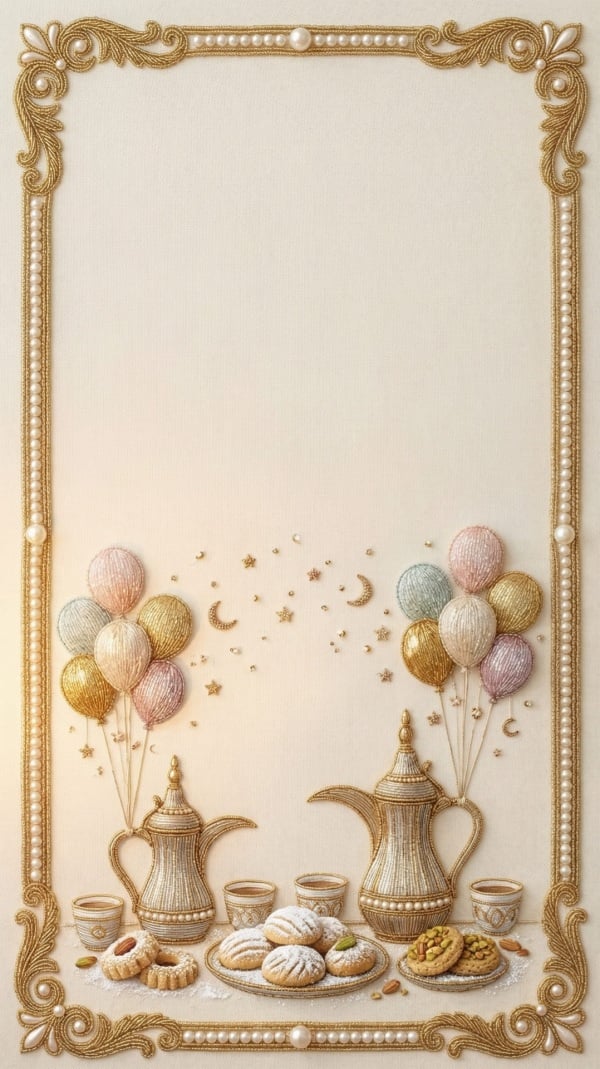 Design for Eid al-Fitr Empty Card, download and edit for free design template - Eid al-Fitr, Empty Cards from the Andalusi design app