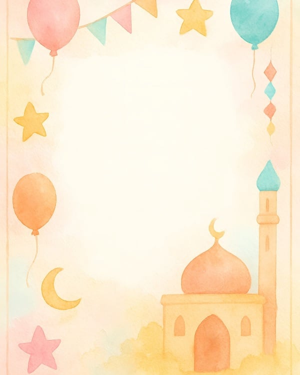 Design for Eid al-Fitr Empty Card, download and edit for free design template - Eid al-Fitr, Empty Cards from the Andalusi design app