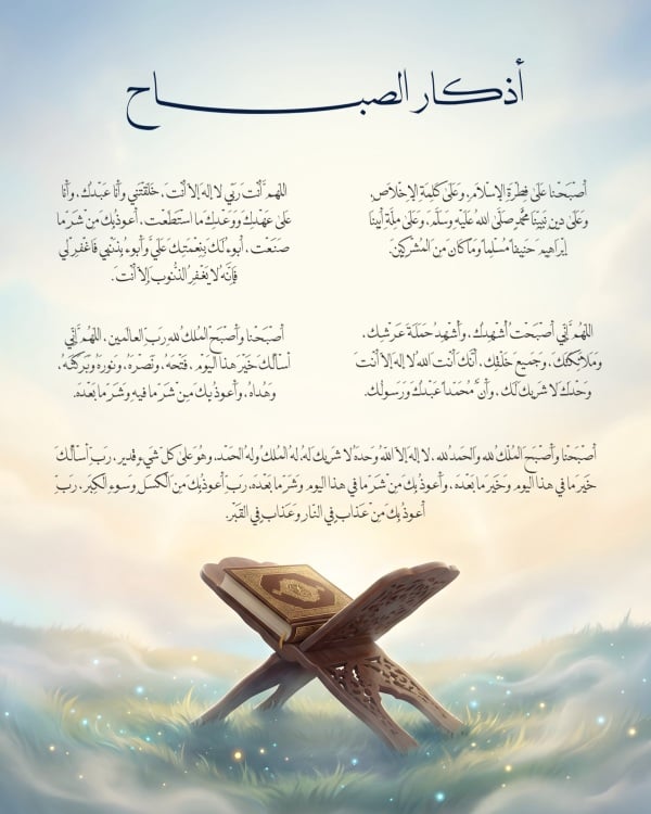 Design Morning Azkar, download and edit for free design template - Morning Azkar, Azkar from the Andalusi design app