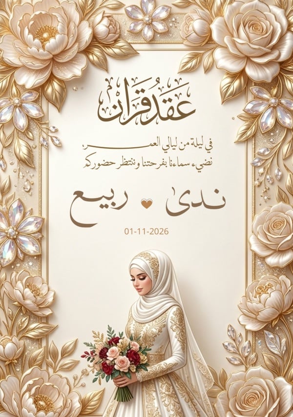 Elegant Wedding Invitation Design, download and edit for free design template - Engagement, Invitations from the Andalusi design app