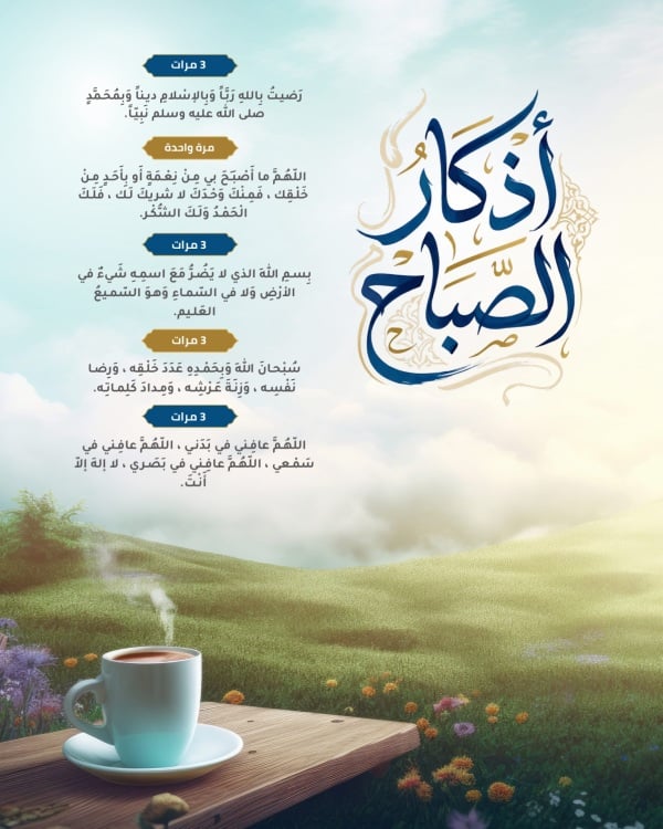 Design Morning Azkar, download and edit for free design template - Morning Azkar, Azkar from the Andalusi design app