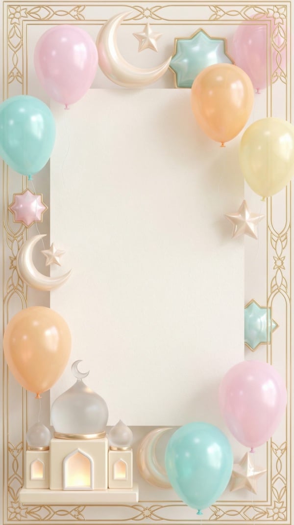 Design for Eid al-Fitr Empty Card, download and edit for free design template - Eid al-Fitr, Empty Cards from the Andalusi design app