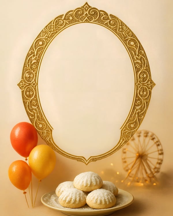 Design for Eid al-Fitr Empty Card, download and edit for free design template - Eid al-Fitr, Empty Cards from the Andalusi design app