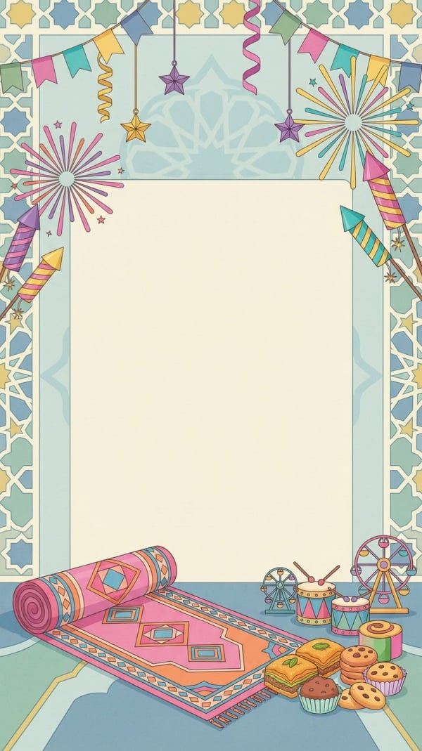 Design for Eid al-Fitr Empty Card, download and edit for free design template - Eid al-Fitr, Empty Cards from the Andalusi design app