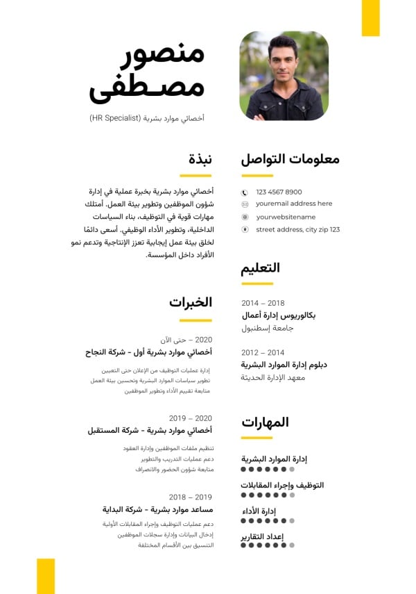Professional CV Design, download and edit for free design template - CVs from the Andalusi design app