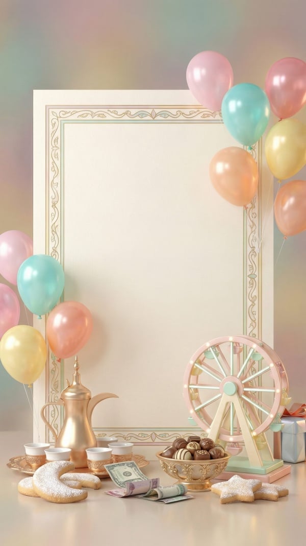 Design for Eid al-Fitr Empty Card, download and edit for free design template - Eid al-Fitr, Empty Cards from the Andalusi design app