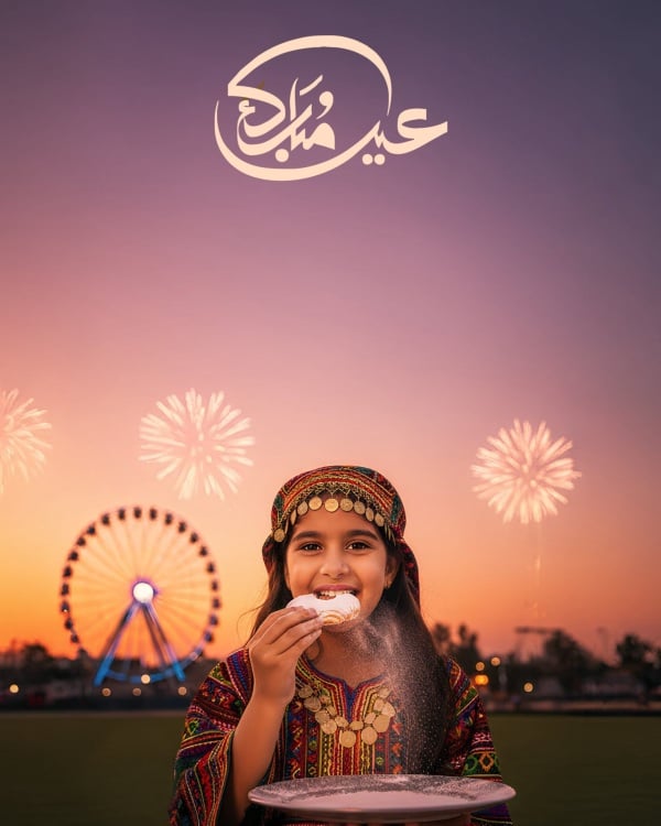 Design for Eid al-Fitr Empty Card, download and edit for free design template - Eid al-Fitr, Empty Cards from the Andalusi design app