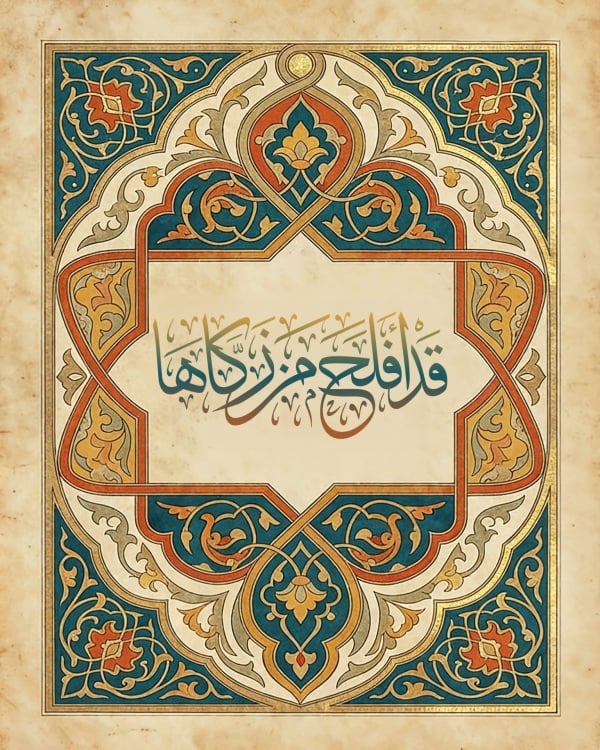 Beautiful Islamic Design, download and edit for free design template - Ayat from the Andalusi design app