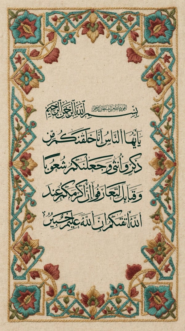 Islamic Design with Floral Patterns, download and edit for free design template - Ayat from the Andalusi design app