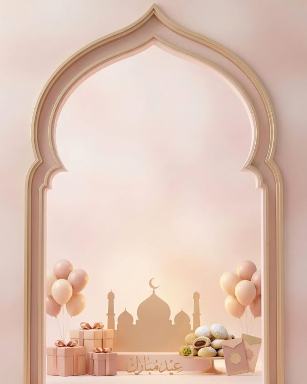 Design for Eid al-Fitr Empty Card, download and edit for free design template - Eid al-Fitr, Empty Cards from the Andalusi design app