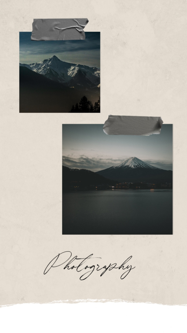 Design Mountain Photography, download and edit for free design template - Photography from the Andalusi design app