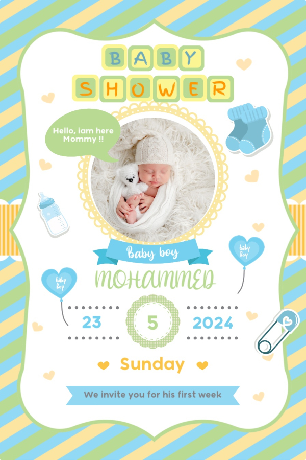 New Born Design, download and edit for free design template - New Born from the Andalusi design app