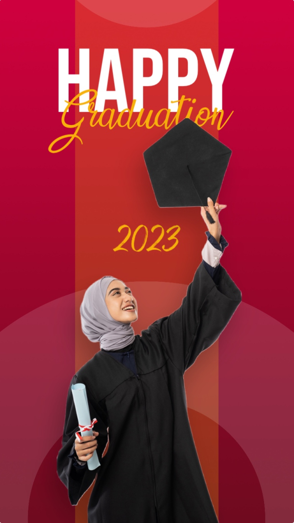 Graduation Design, download and edit for free design template - Graduation from the Andalusi design app