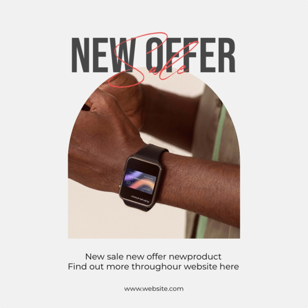 Design New Offer, download and edit for free design template - Marketing, Post, Promotions from the Andalusi design app