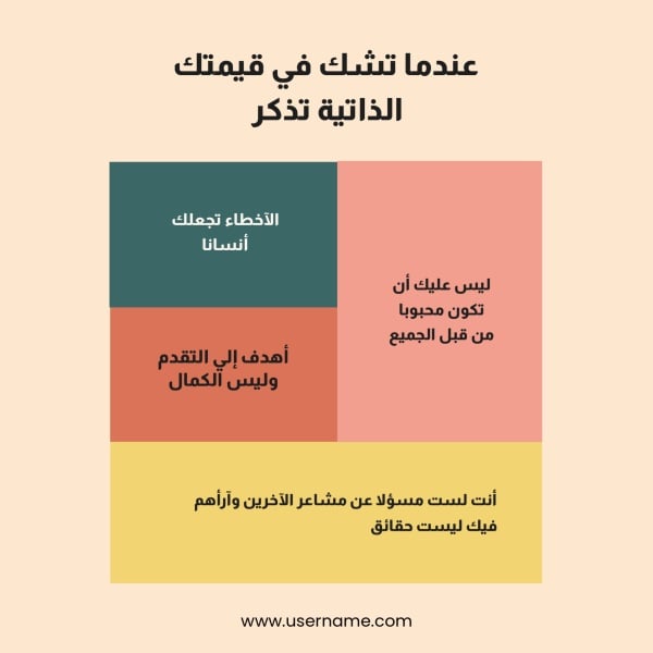 Design Infographic on Your Self-Worth, download and edit for free design template - Infographic from the Andalusi design app