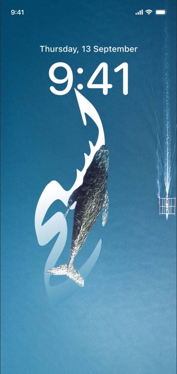 Design of a Stunning Whale Wallpaper, download and edit for free design template - Wallpapers from the Andalusi design app