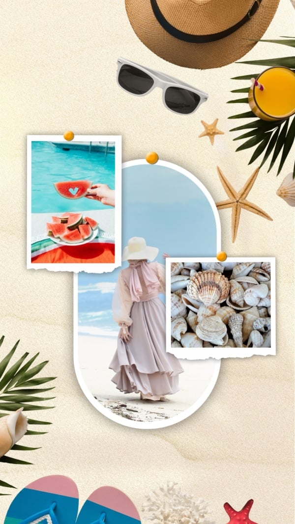 Summer Design, Photo Collage, download and edit for free design template - Summer, Photo Collage from the Andalusi design app