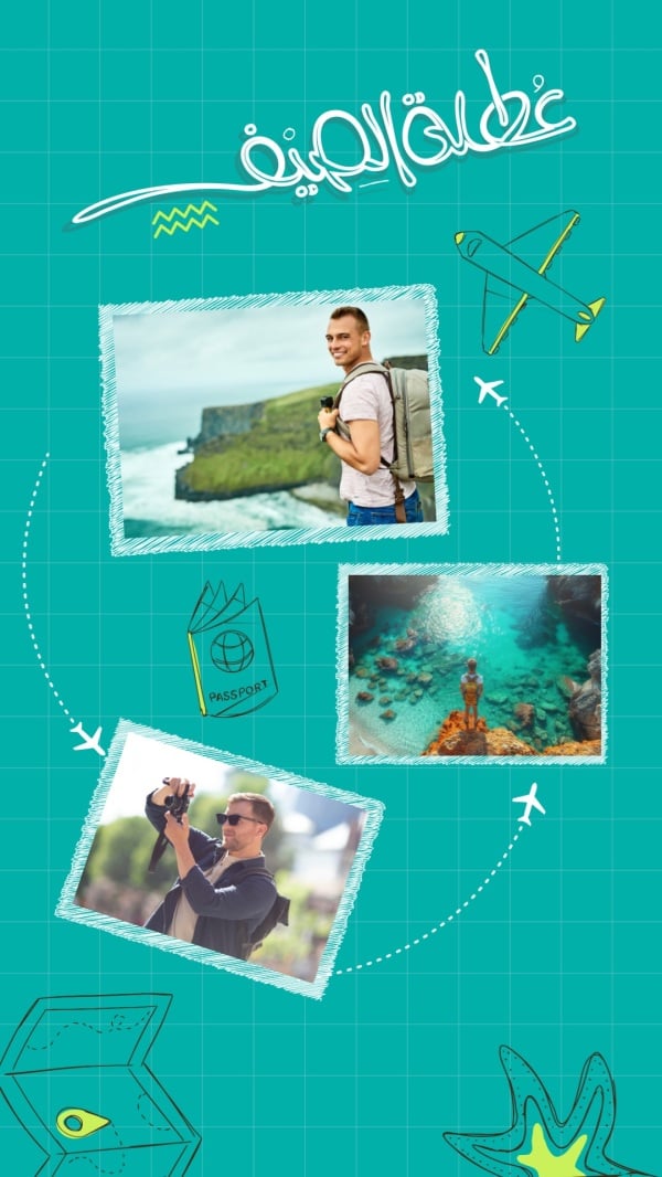 Travel Design, download and edit for free design template - Travel, Photo Collage from the Andalusi design app