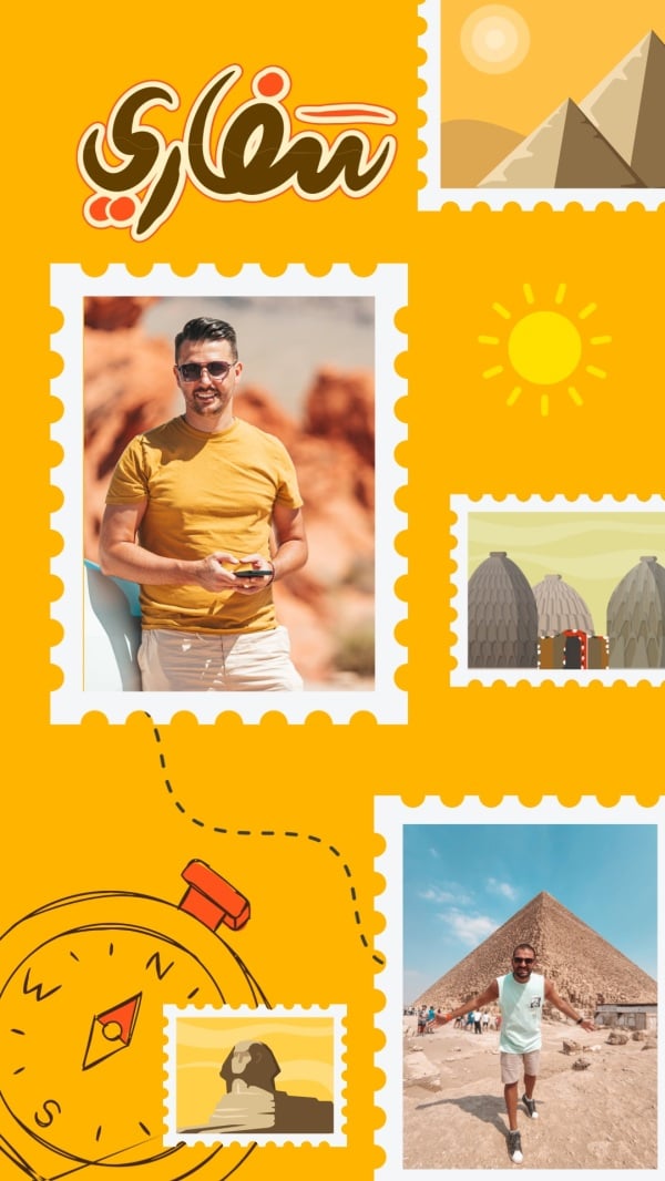 Travel Design, download and edit for free design template - Travel, Photo Collage from the Andalusi design app