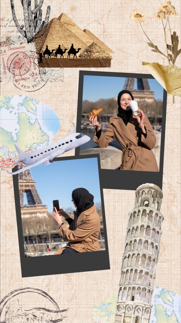 Travel Design, download and edit for free design template - Travel, Photo Collage from the Andalusi design app