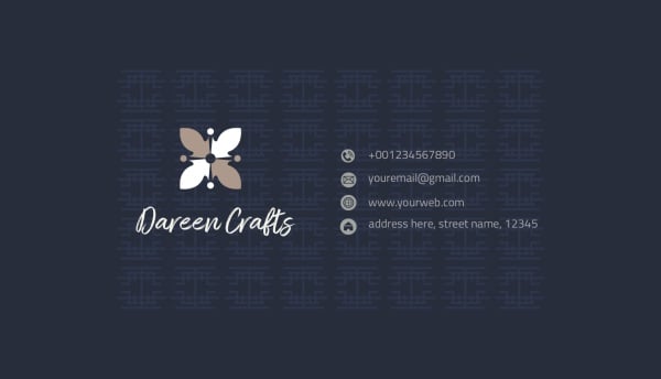 Elegant Business Card Design, download and edit for free design template - Business cards from the Andalusi design app