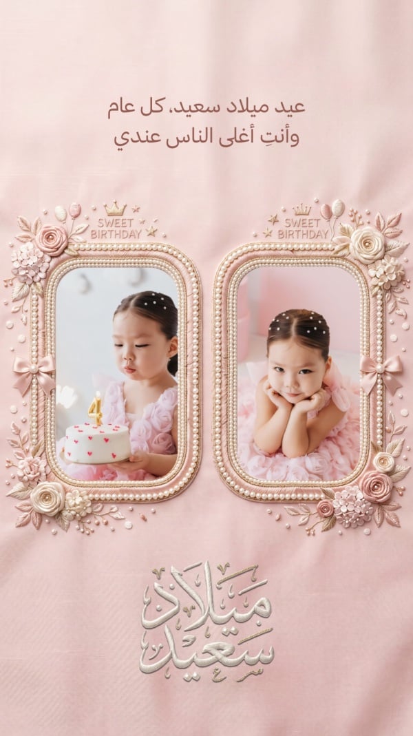 Birthday Design, Photo Collage, download and edit for free design template - Birthday, Photo Collage from the Andalusi design app