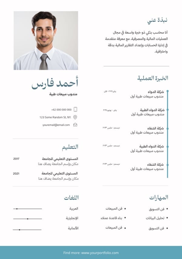 Professional CV Design, download and edit for free design template - CVs from the Andalusi design app