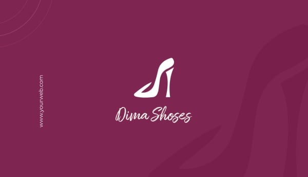 Design Business Card for Dima Shoes, download and edit for free design template - Business cards from the Andalusi design app