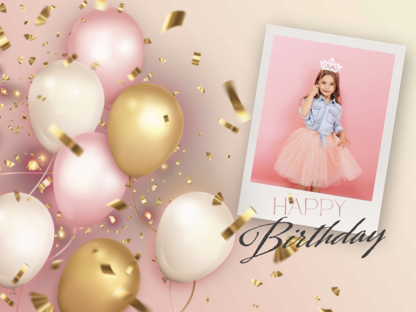 Birthday Design, download and edit for free design template - Events from the Andalusi design app