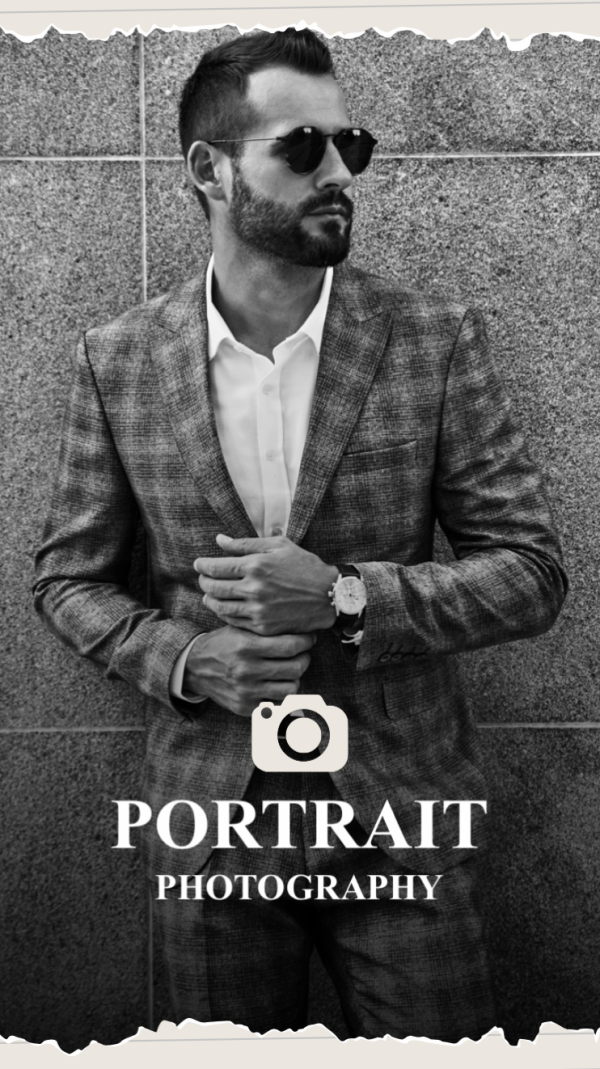 Design Portrait Photography, download and edit for free design template - Story, Photography from the Andalusi design app