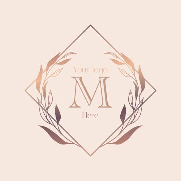 Elegant Logo Design with Flowers, download and edit for free design template - Logos from the Andalusi design app