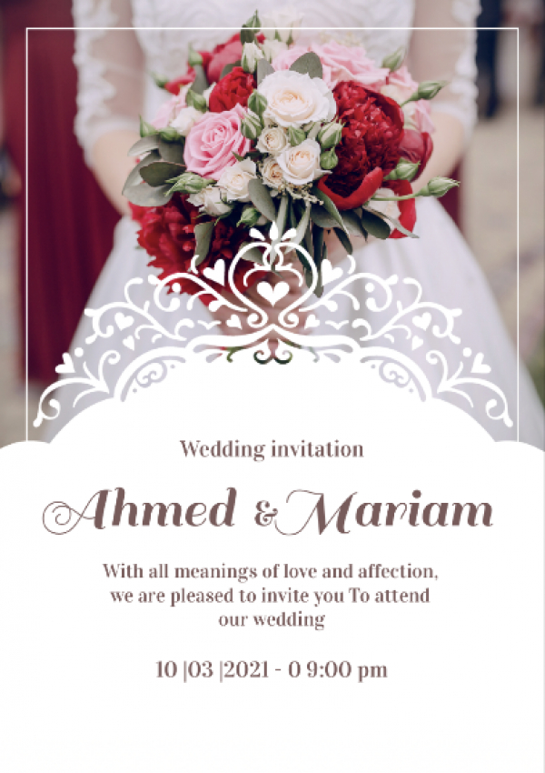 Wedding Design, download and edit for free design template - Cards, Wedding from the Andalusi design app