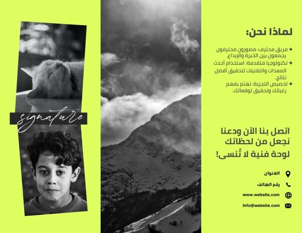 Professional Brochure Design, download and edit for free design template - Brochures from the Andalusi design app