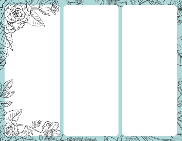 Design Brochure with Floral Accents, download and edit for free design template - Brochures from the Andalusi design app