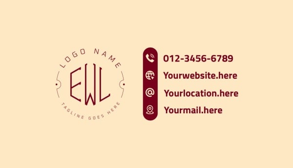 Elegant Business Card Design, download and edit for free design template - Business cards from the Andalusi design app